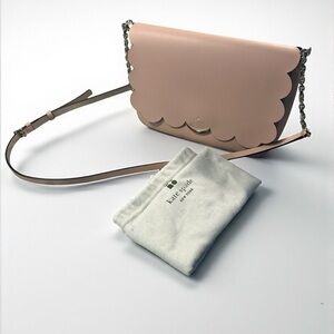 💖 Kate Spade Blush Pink Scallop Crossbody ✨ NWOT w/ Dust Bag | 2-Way Bag